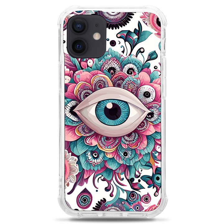 Eyes pattern iPhone 12 mini TPU UV Print Case	