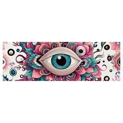 Eyes Pattern Banner And Sign 12  X 4  by Valentinaart