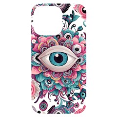 Eyes Pattern Iphone 14 Pro Max Black Uv Print Case by Valentinaart