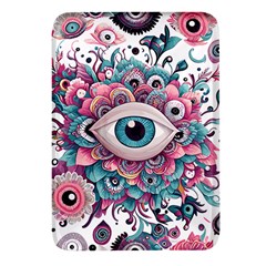 Eyes Pattern Rectangular Glass Fridge Magnet (4 Pack) by Valentinaart