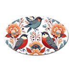 Birds Oval Magnet Front