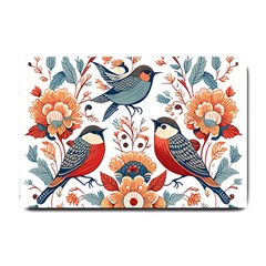 Birds Small Doormat by Valentinaart