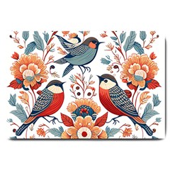 Birds Large Doormat by Valentinaart