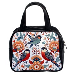 Birds Classic Handbag (two Sides) by Valentinaart