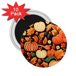 Thanksgiving pattern 2.25  Magnets (10 pack)  Front