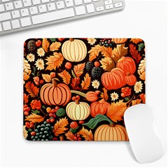 Thanksgiving Pattern Large Mousepad by Valentinaart