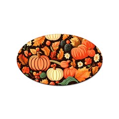 Thanksgiving Pattern Sticker Oval (10 Pack) by Valentinaart