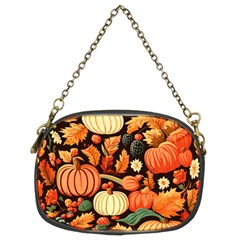 Thanksgiving Pattern Chain Purse (two Sides) by Valentinaart