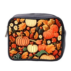 Thanksgiving Pattern Mini Toiletries Bag (two Sides) by Valentinaart