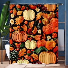 Thanksgiving Pattern Shower Curtain 60  X 72  (medium)  by Valentinaart