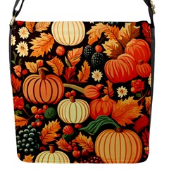 Thanksgiving Pattern Flap Closure Messenger Bag (s) by Valentinaart