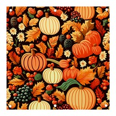 Thanksgiving Pattern Banner And Sign 3  X 3  by Valentinaart