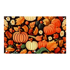 Thanksgiving Pattern Banner And Sign 5  X 3  by Valentinaart