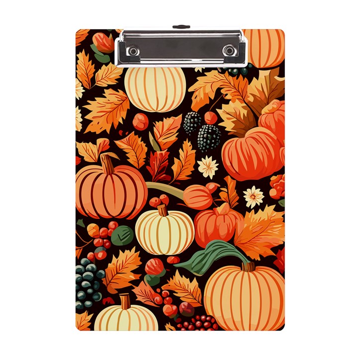 Thanksgiving pattern A5 Acrylic Clipboard