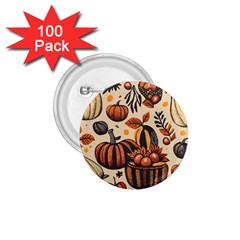 Thanksgiving pattern 1.75  Buttons (100 pack) 