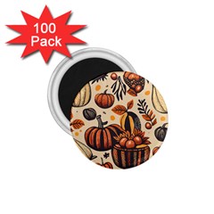 Thanksgiving pattern 1.75  Magnets (100 pack) 