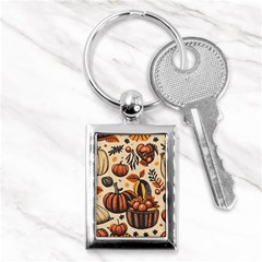 Thanksgiving pattern Key Chain (Rectangle)