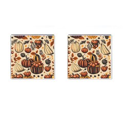 Thanksgiving pattern Cufflinks (Square)