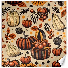 Thanksgiving pattern Canvas 12  x 12 