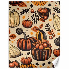 Thanksgiving pattern Canvas 12  x 16 