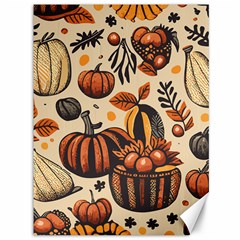 Thanksgiving pattern Canvas 36  x 48 