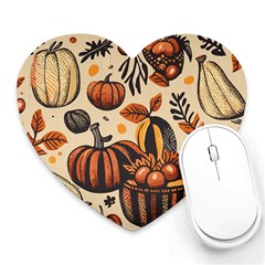 Thanksgiving pattern Heart Mousepad