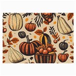 Thanksgiving pattern Large Glasses Cloth Front