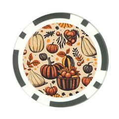 Thanksgiving pattern Poker Chip Card Guard