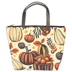 Thanksgiving pattern Bucket Bag