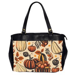 Thanksgiving pattern Oversize Office Handbag (2 Sides)