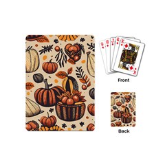 Thanksgiving pattern Playing Cards Single Design (Mini)