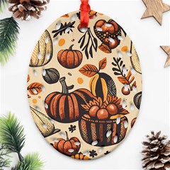 Thanksgiving pattern Ornament (Oval Filigree)