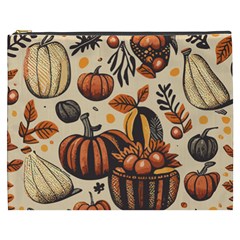 Thanksgiving Pattern Cosmetic Bag (xxxl) by Valentinaart