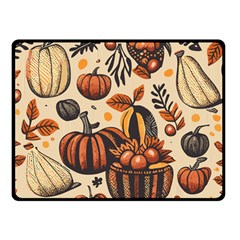 Thanksgiving pattern Two Sides Fleece Blanket (Small)