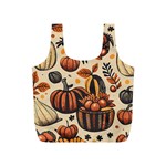 Thanksgiving pattern Full Print Recycle Bag (S) Front