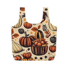 Thanksgiving pattern Full Print Recycle Bag (M)