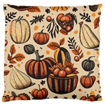 Thanksgiving pattern Standard Premium Plush Fleece Cushion Case (Two Sides) Front