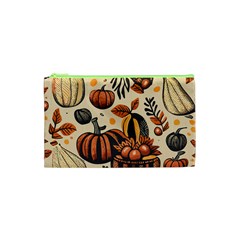 Thanksgiving pattern Cosmetic Bag (XS)