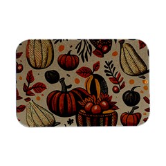 Thanksgiving pattern Open Lid Metal Box (Silver)  