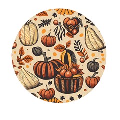 Thanksgiving pattern Mini Round Pill Box