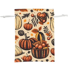 Thanksgiving pattern Lightweight Drawstring Pouch (XL)