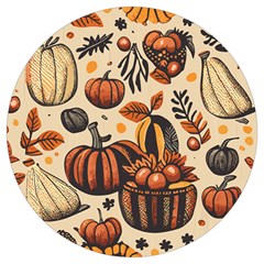 Thanksgiving pattern Round Trivet