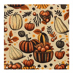 Thanksgiving pattern Banner and Sign 4  x 4 