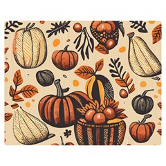 Thanksgiving pattern Premium Plush Fleece Blanket (Medium)