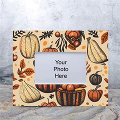 Thanksgiving pattern White Tabletop Photo Frame 4 x6 