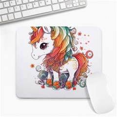 Baby Unicorn T- Shirt Colourful Bay Unicorn T- Shirt Yoga Reflexion Pose T- Shirtyoga Reflexion Pose T- Shirt Large Mousepad by hizuto