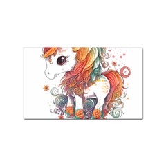 Baby Unicorn T- Shirt Colourful Bay Unicorn T- Shirt Yoga Reflexion Pose T- Shirtyoga Reflexion Pose T- Shirt Sticker (rectangular) by hizuto