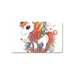 Baby Unicorn T- Shirt Colourful Bay Unicorn T- Shirt Yoga Reflexion Pose T- Shirtyoga Reflexion Pose T- Shirt Magnet (name Card) by hizuto