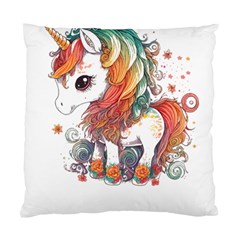 Baby Unicorn T- Shirt Colourful Bay Unicorn T- Shirt Yoga Reflexion Pose T- Shirtyoga Reflexion Pose T- Shirt Standard Cushion Case (two Sides)