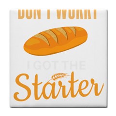 Baker T- Shirt Cool Bread Baking Bakers Saying Motif T- Shirt (3) Yoga Reflexion Pose T- Shirtyoga Reflexion Pose T- Shirt Tile Coaster by hizuto